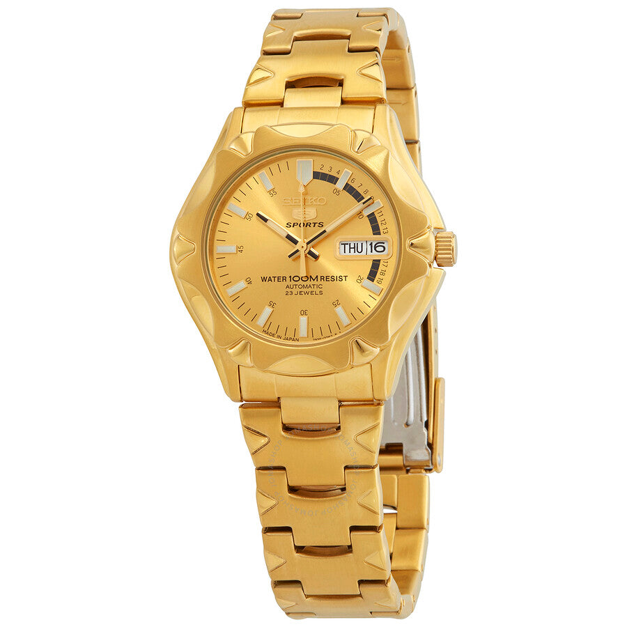 Seiko 5 Automatic Gold Dial Men's Watch SNZ450J1 - Dawson Watches
