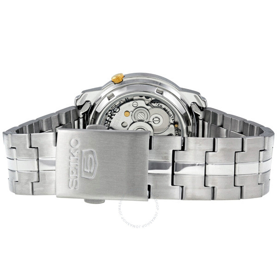 Seiko 5 Automatic Grey Dial Stainless Steel Men's Watch SNKK67 - Dawson Watches #3