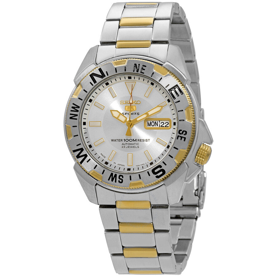 Seiko 5 Automatic Silver Dial Men's Watch SNZF08J1 - Dawson Watches