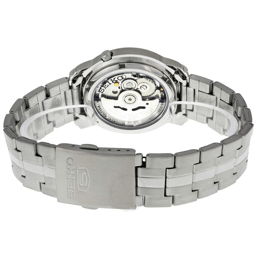 Seiko 5 Automatic Silver Dial Stainless Steel Men's Watch SNKK65 - Dawson Watches #3