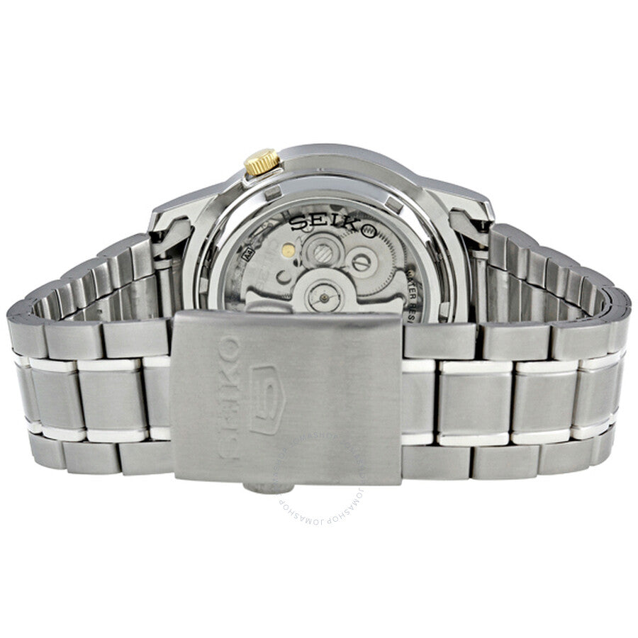Seiko 5 Automatic Stainless Steel White Dial Men's Watch SNKK07 - Dawson Watches #3