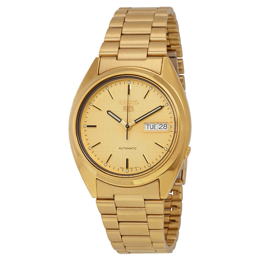 Seiko 5 Automatic Champagne Dial Men's Watch SNXL72 - Dawson Watches