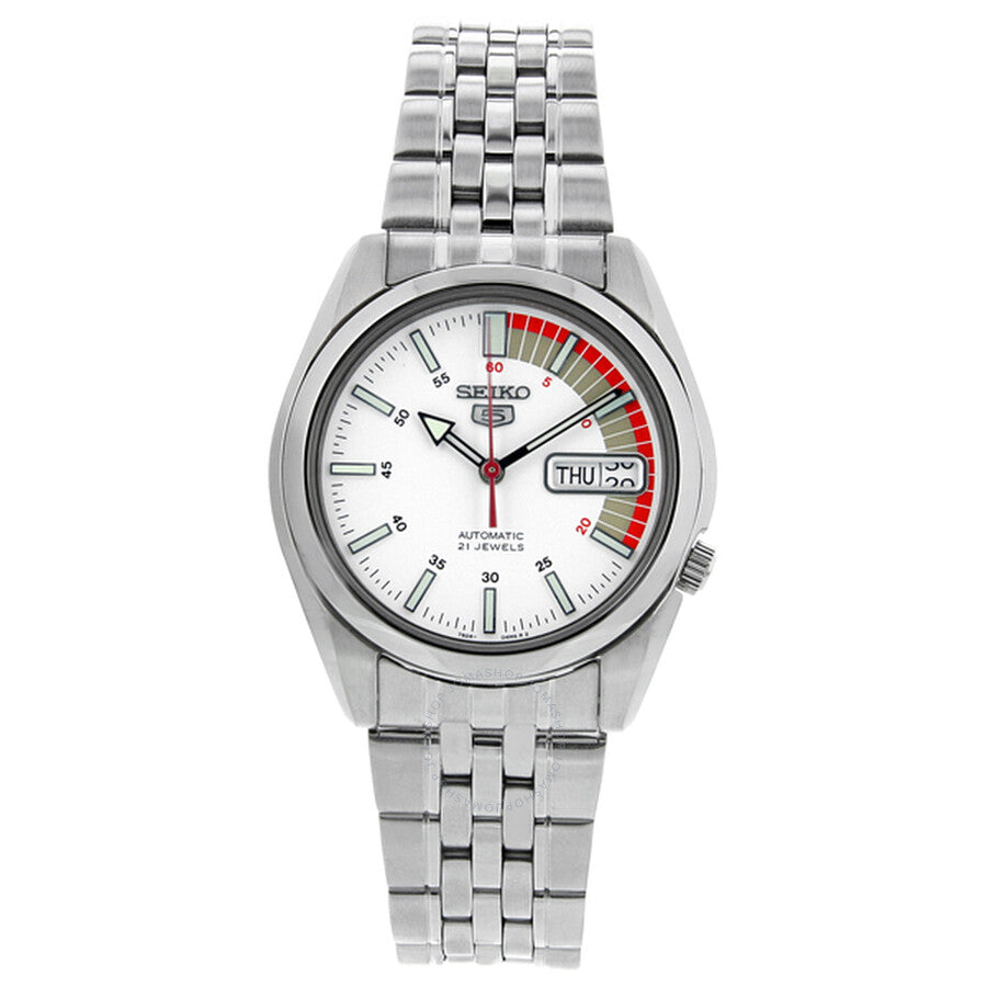 Seiko 5 Automatic White Dial Men's Watch SNK369 - Dawson Watches