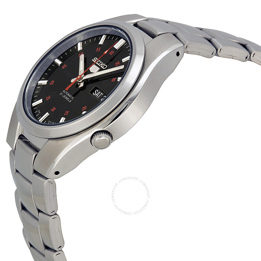 Seiko Series 5 Automatic Black Dial Stainless Steel Men's Watch SNK617 - Dawson Watches #2