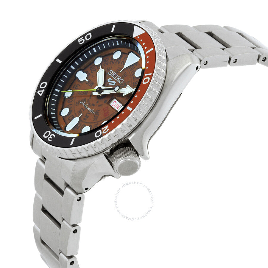 Seiko 5 Sports Automatic Brown Dial Men's Watch SRPJ47K1 - Dawson Watches #2