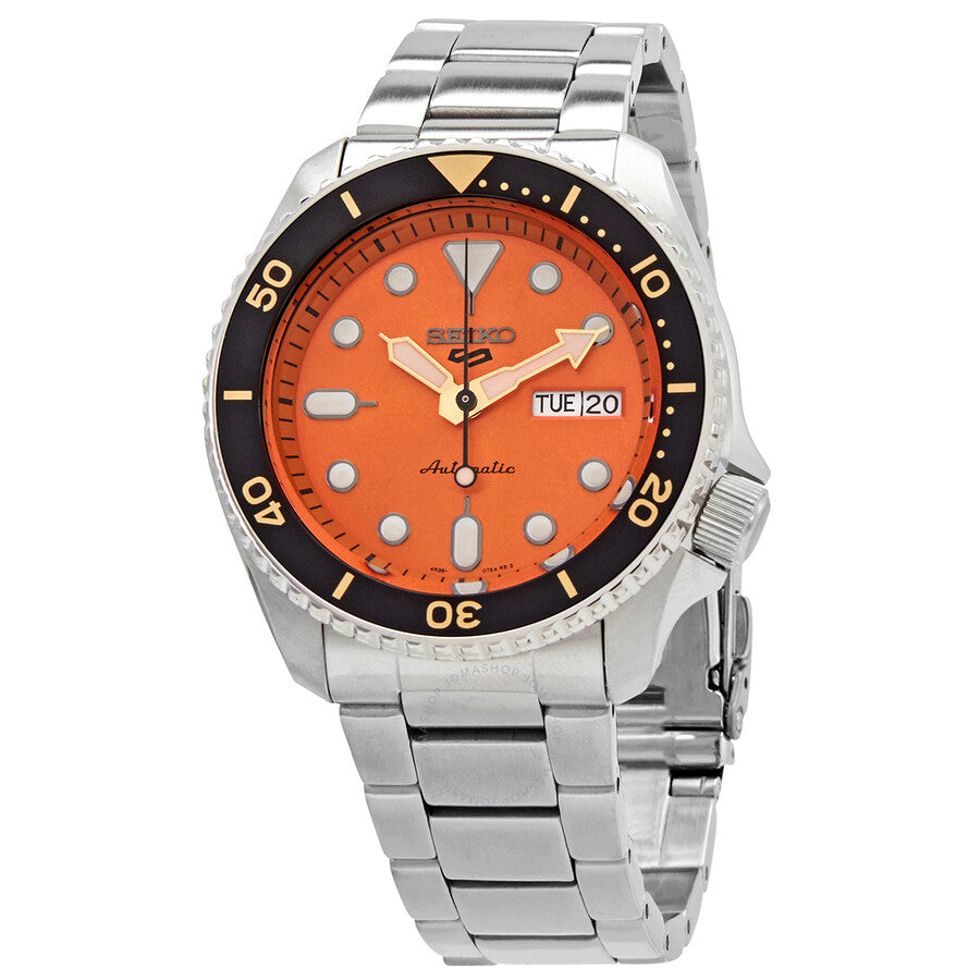 Seiko 5 Sports Automatic Orange Dial Men's Watch SRPD59K1 - Dawson Watches