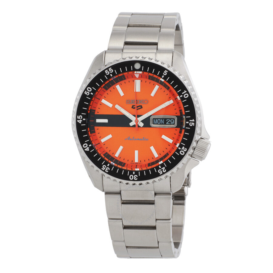 Seiko 5 Sports Automatic Orange Dial Men's Watch SRPK11K1 - Dawson Watches