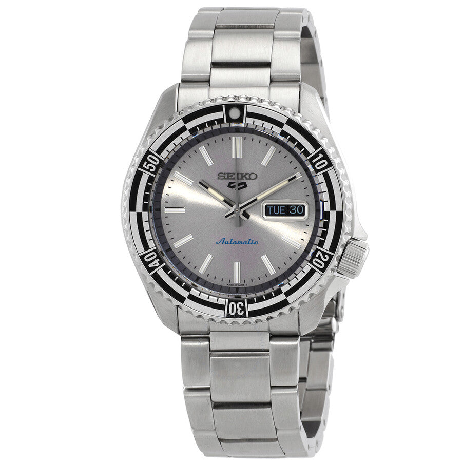Seiko 5 Sports Automatic Silver Dial Men's Watch SRPK09K1 - Dawson Watches