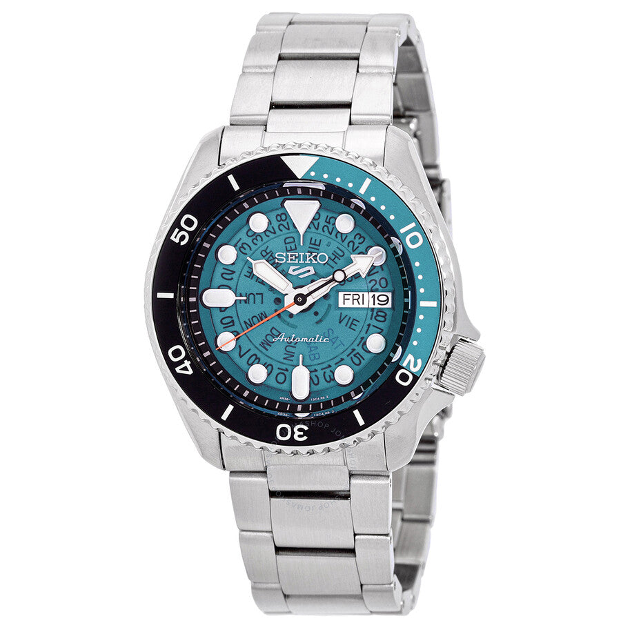 Seiko 5 Sports Automatic Teal Dial Men's Watch SRPJ45K1 - Dawson Watches