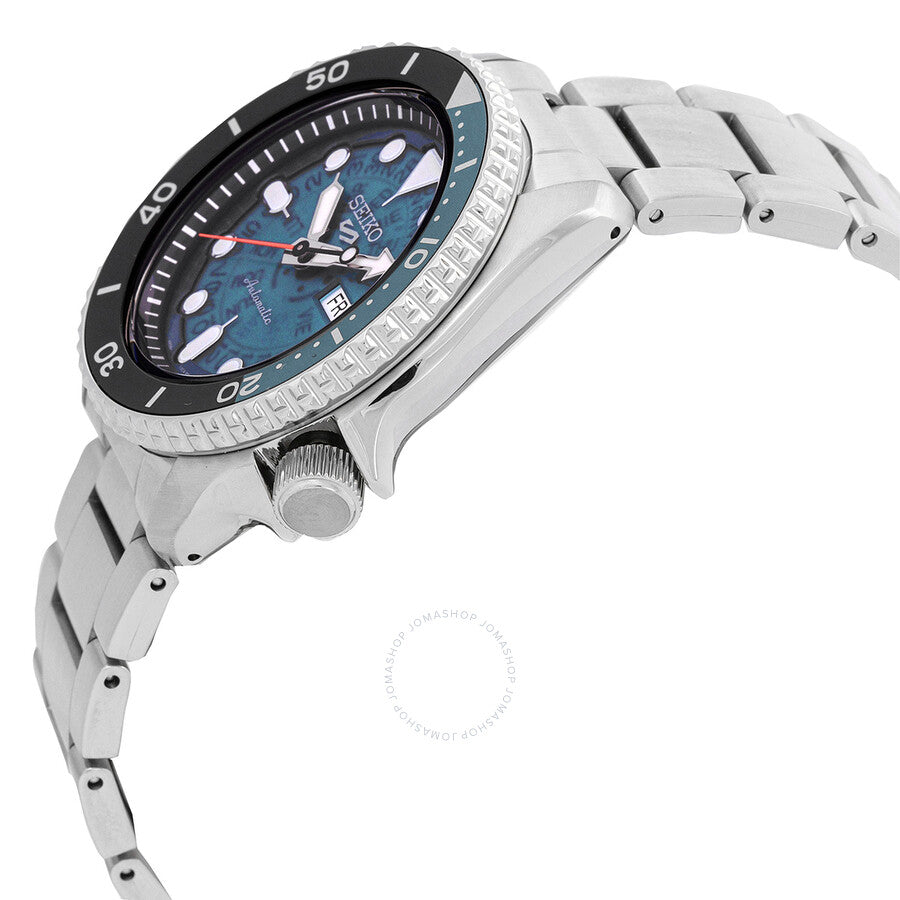 Seiko 5 Sports Automatic Teal Dial Men's Watch SRPJ45K1 - Dawson Watches #2