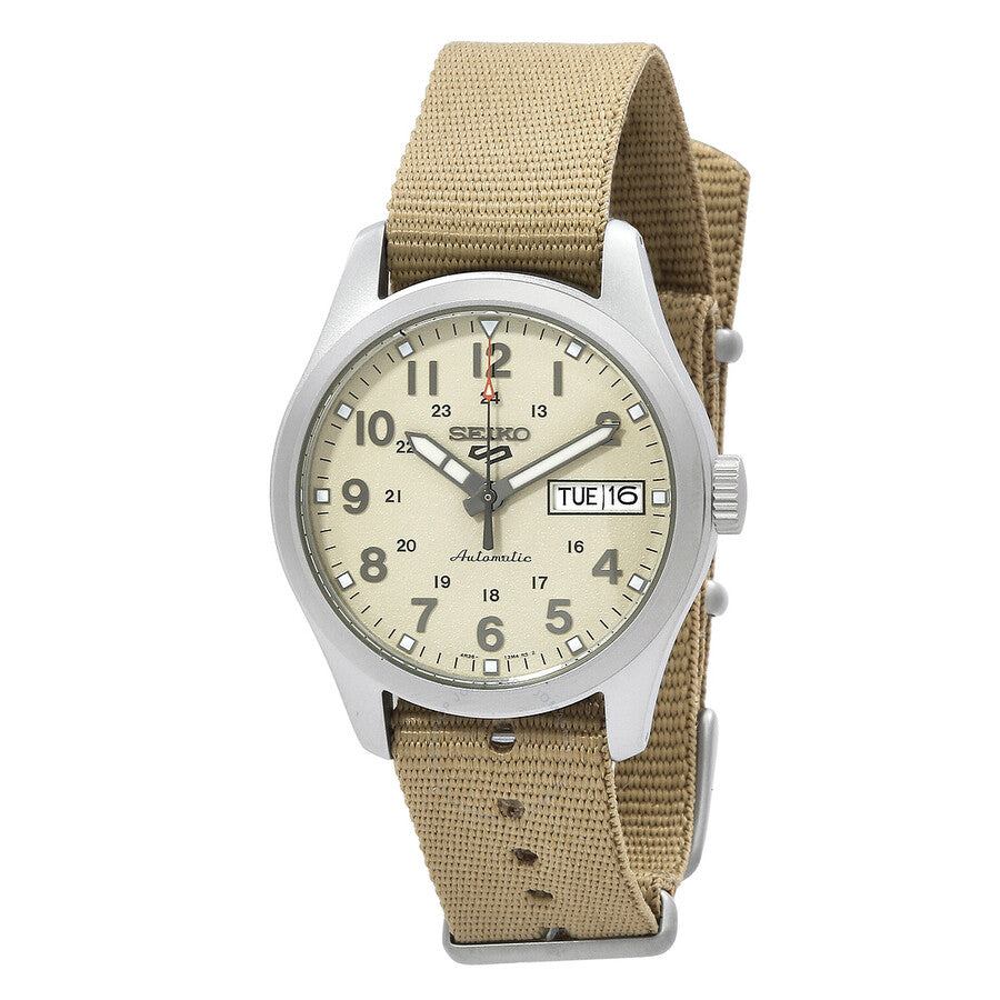 Seiko 5 Sports Automatic Beige Dial Men's Watch SRPJ83K1 - Dawson Watches