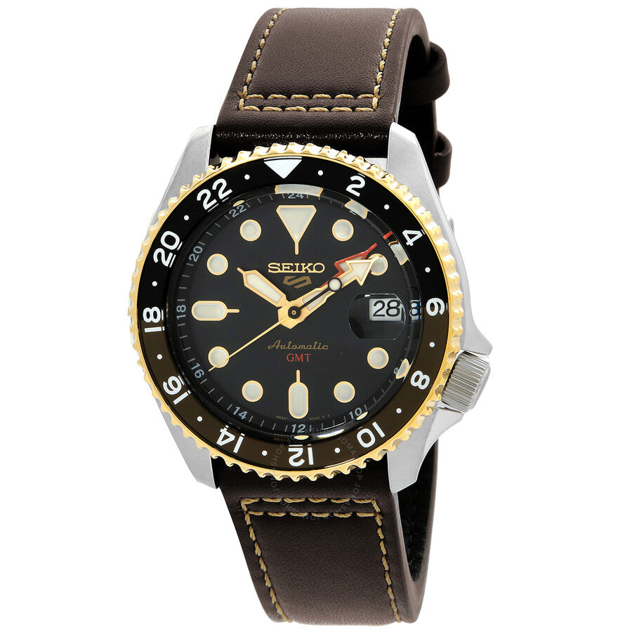 Seiko 5 Sports SKX GMT Automatic Black Dial Men's Watch SSK036 - Dawson Watches