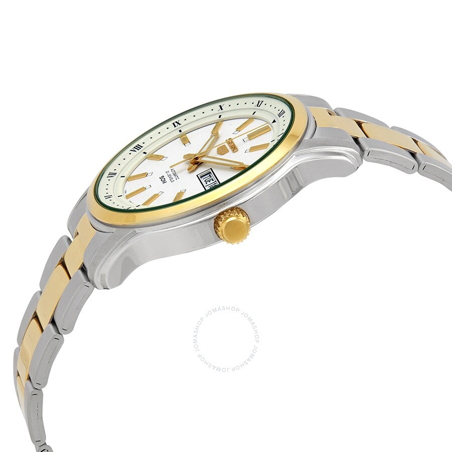 Seiko Series 5 Automatic White Dial Two-tone Men's Watch SNKP14K1S - Dawson Watches #2