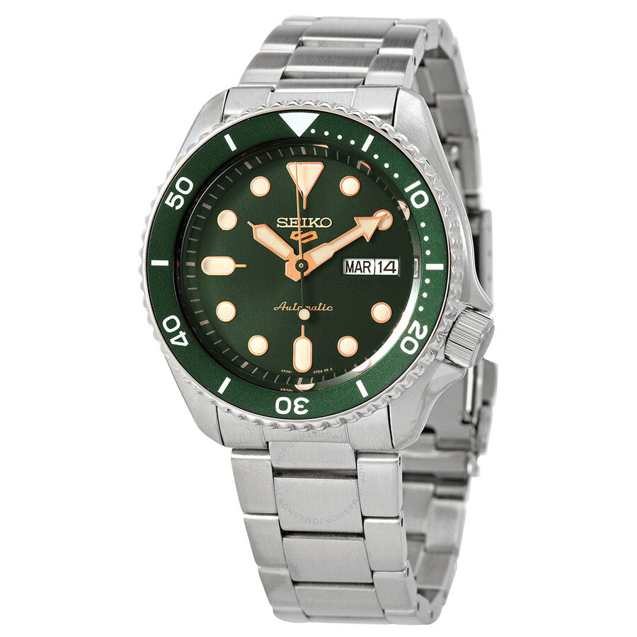 Seiko 5Sports Automatic Green Dial Men's Watch SRPD63K1 - Dawson Watches