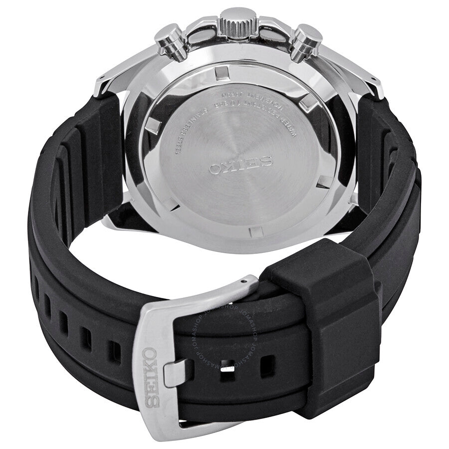 Seiko Chronograph Black Dial Black Rubber Men's Watch SSB325P1 - Dawson Watches #3