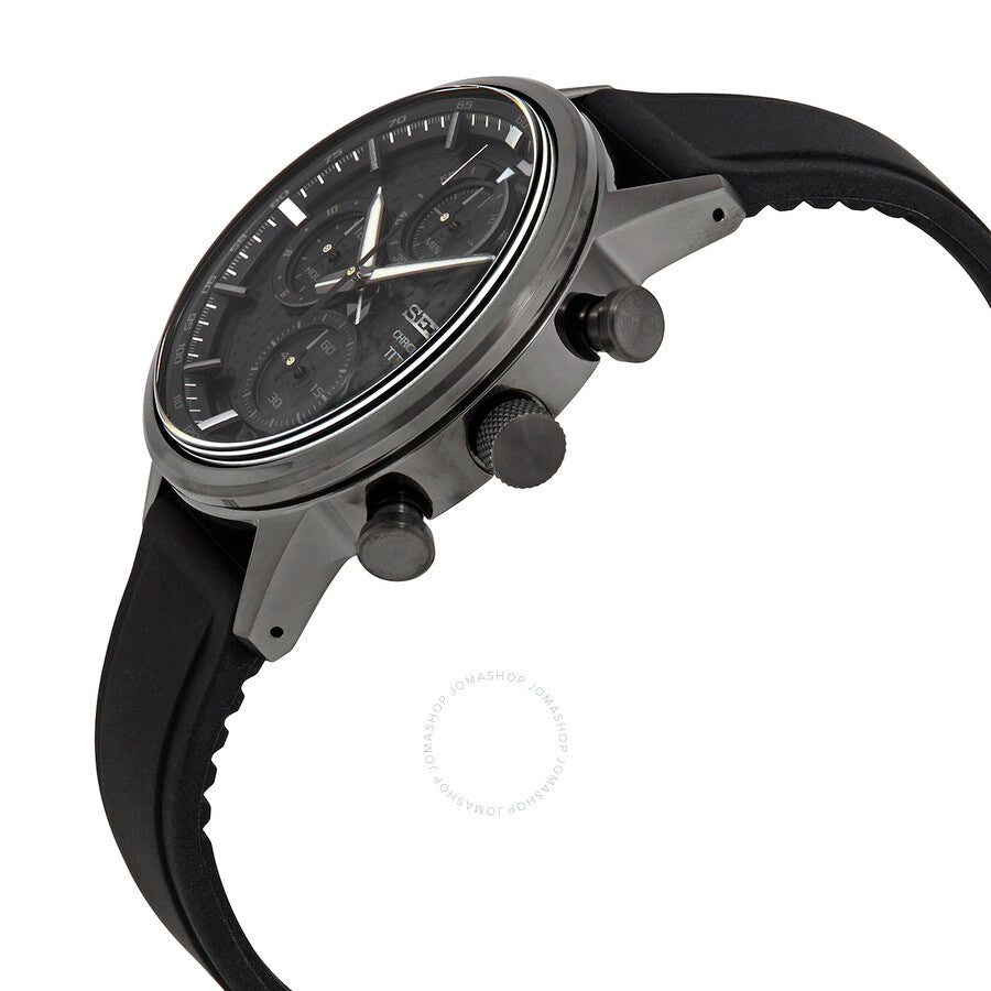Seiko Chronograph Quartz Black Dial Black Titanium Men's Watch SSB393 - Dawson Watches #2
