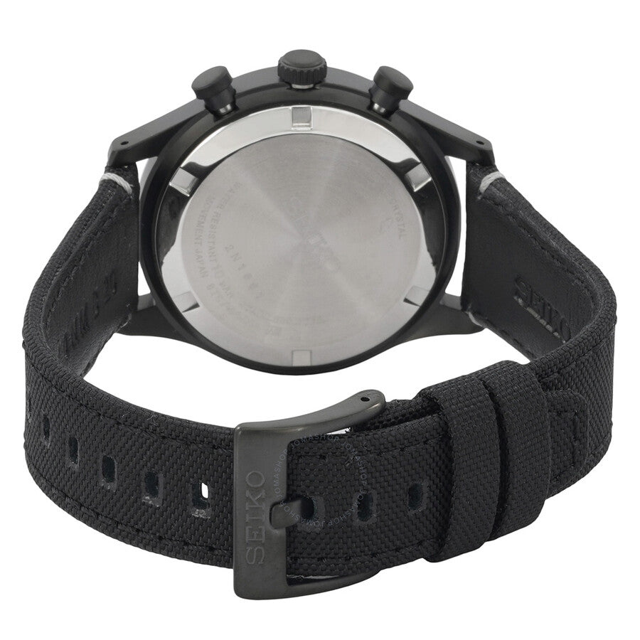 Seiko Chronograph Quartz Black Dial Men's Watch SSB421P1 - Dawson Watches #3