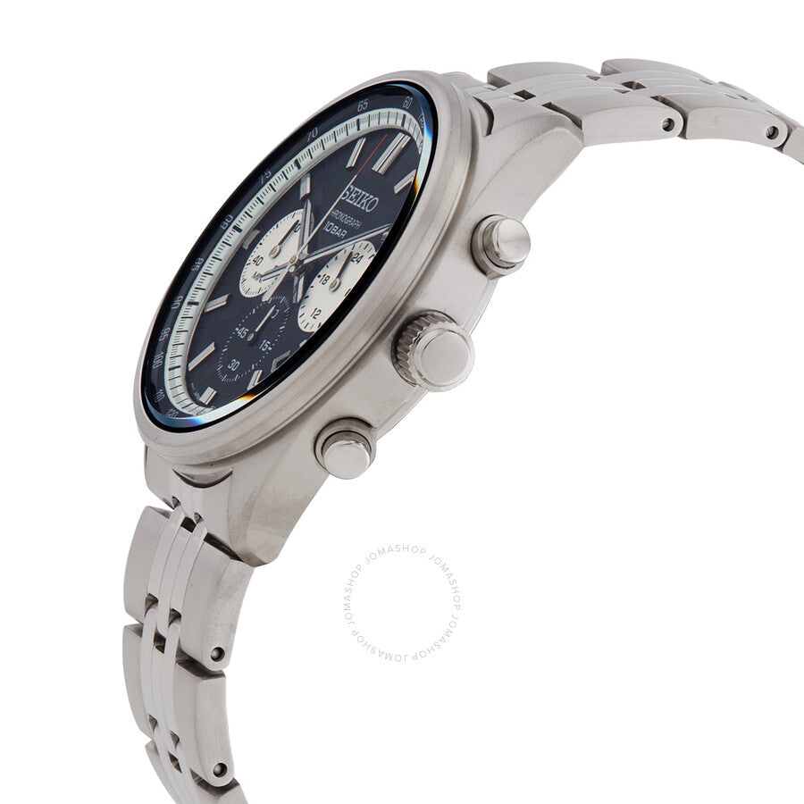 Seiko Chronograph Quartz Black Dial Men's Watch SSB429P1 - Dawson Watches #2