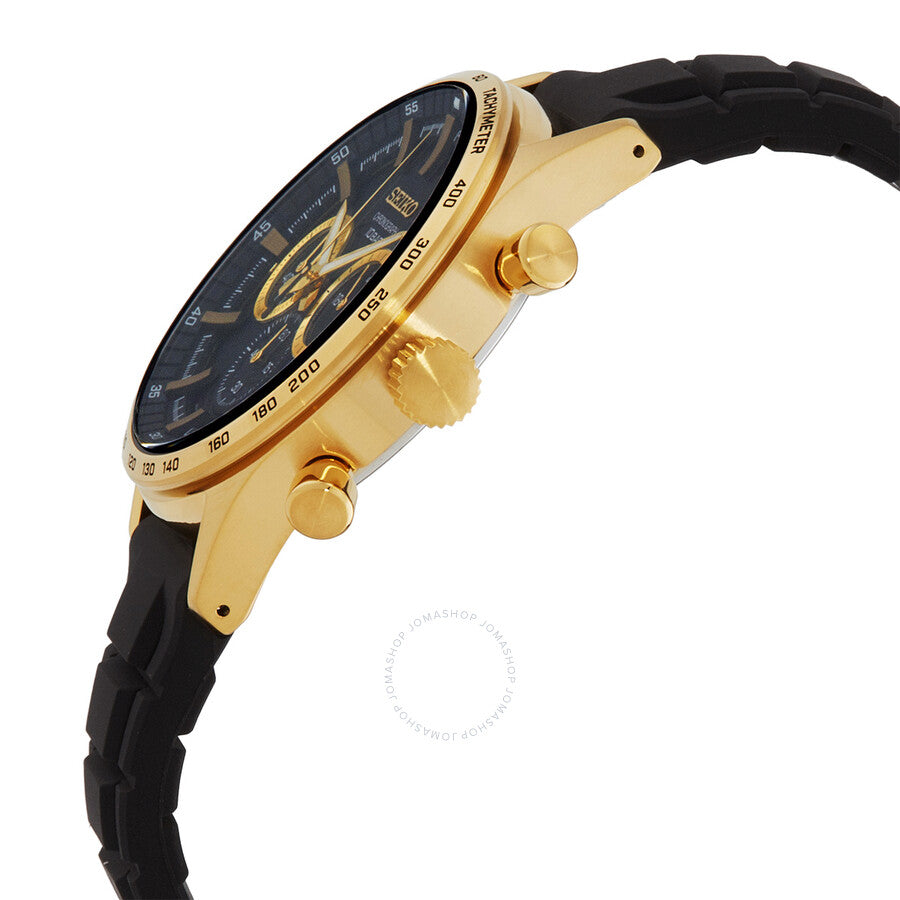 Seiko Chronograph Quartz Black Dial Men's Watch SSB446P1 - Dawson Watches #2