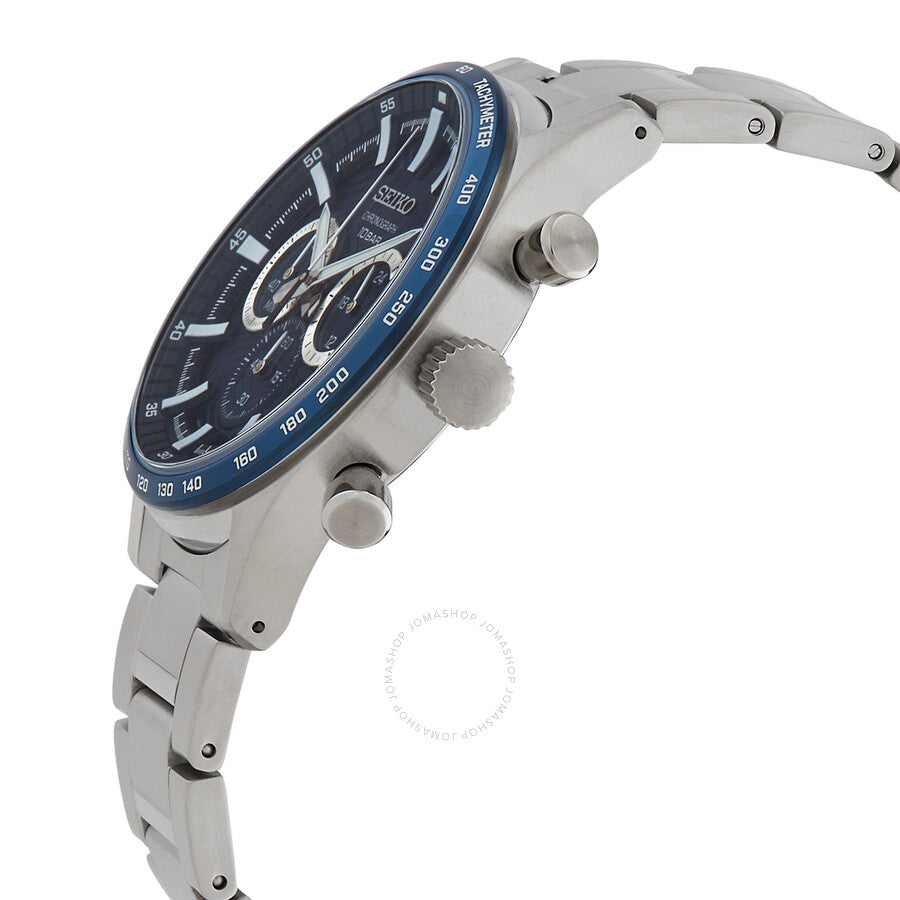 Seiko Chronograph Quartz Blue Dial Men's Watch SSB445P1 - Dawson Watches #2