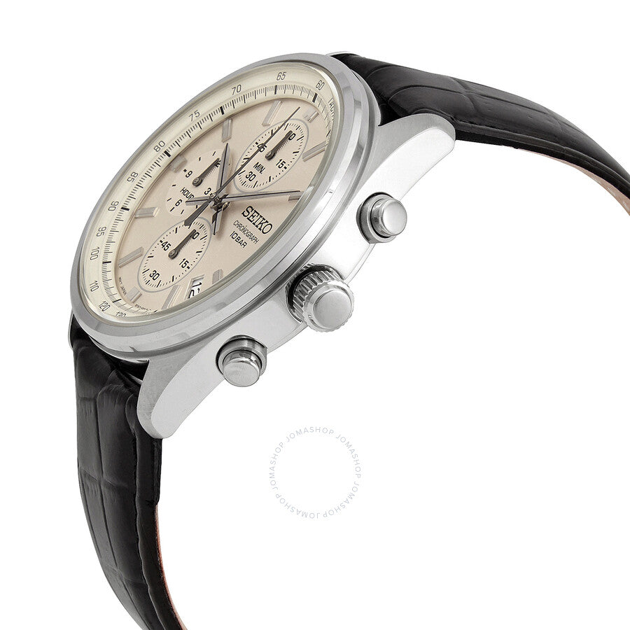 Seiko Chronograph Quartz Champagne Dial Men's Watch SSB383 - Dawson Watches #2