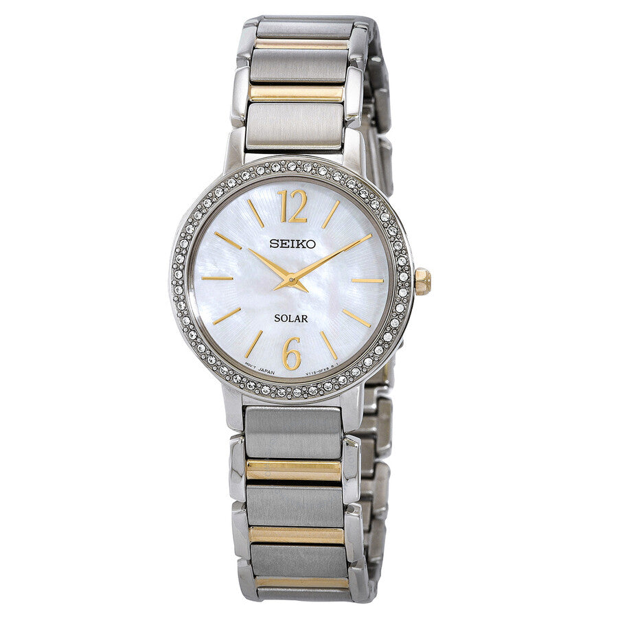 Seiko Classic Lady Eco-Drive Mother of Pearl Dial Ladies Watch SUP469P1 - Dawson Watches