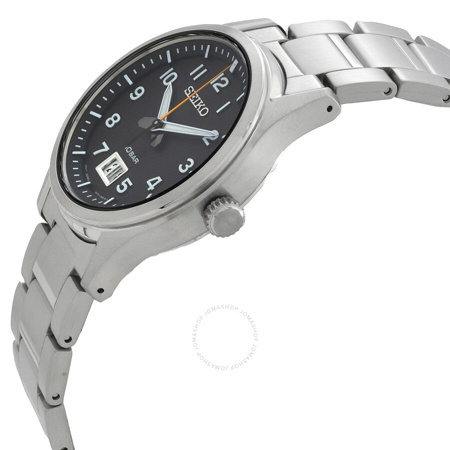Seiko Classic Quartz Black Dial Men's Watch SUR569P1 - The Watches Men & Co #2