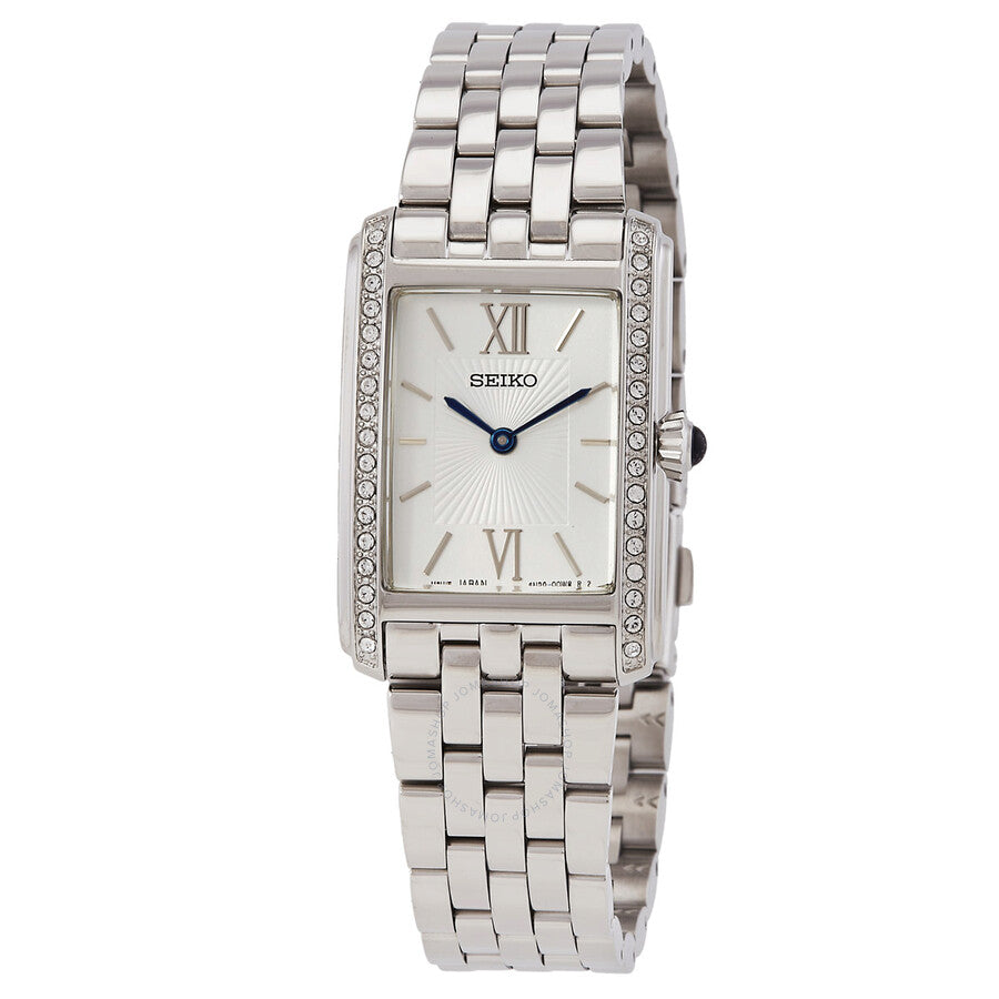 Seiko Classic Quartz Crystal Silver Dial Ladies Watch SWR091P1 - Dawson Watches