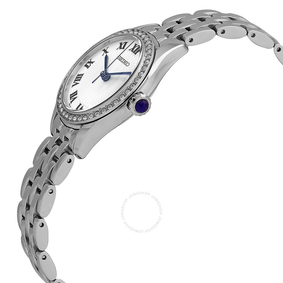 Seiko Classic Quartz White Dial Ladies Watch SUR333 - The Watches Men & Co #2