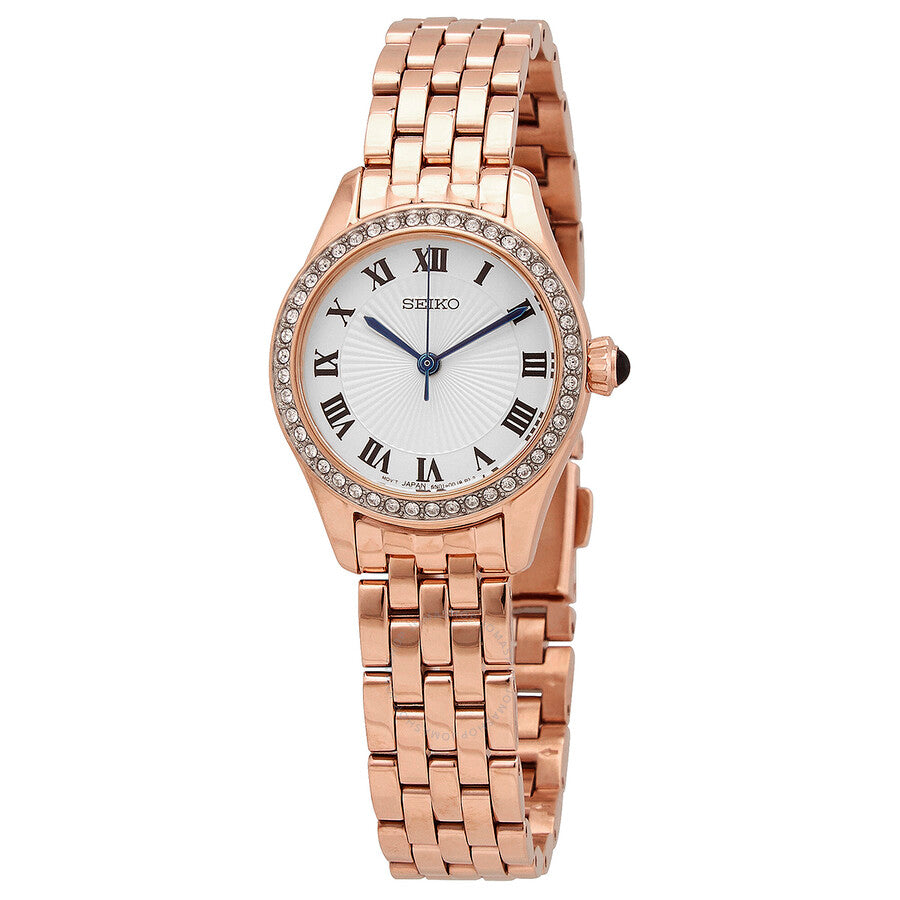 Seiko Classic Quartz White Dial Ladies Watch SUR338 - Dawson Watches
