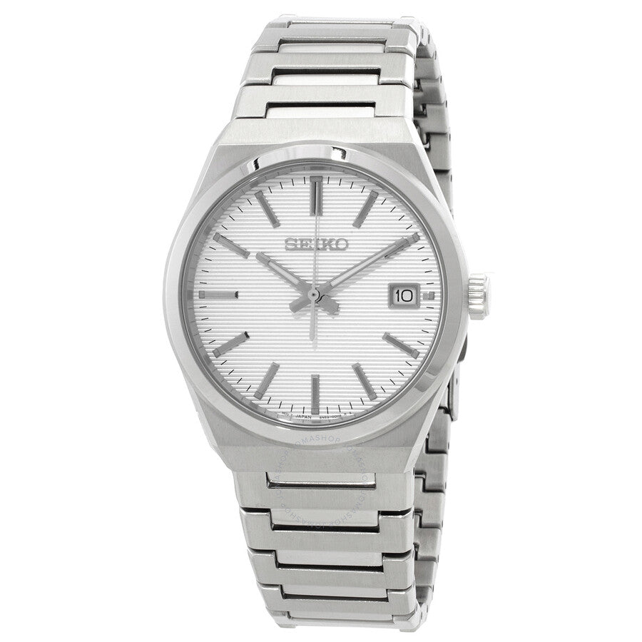 Seiko Classic Quartz White Dial Men's Watch SUR553P1 - Dawson Watches