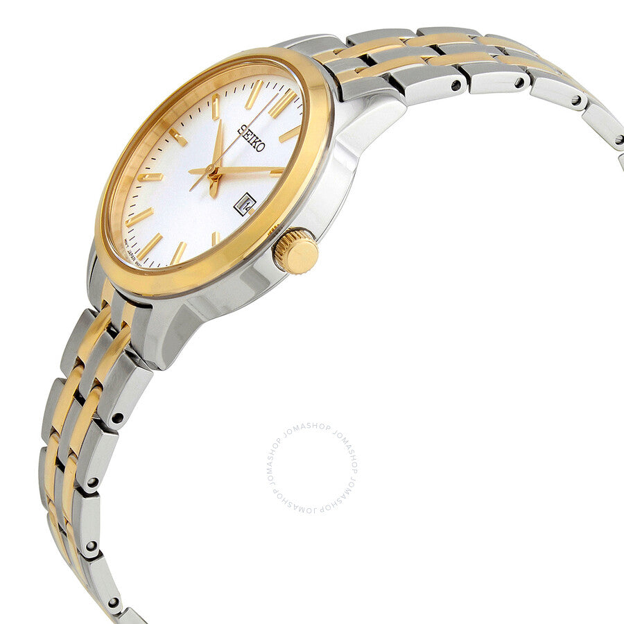 Seiko Classic Quartz White Dial Two-tone Ladies Watch SUR410 - Dawson Watches #2