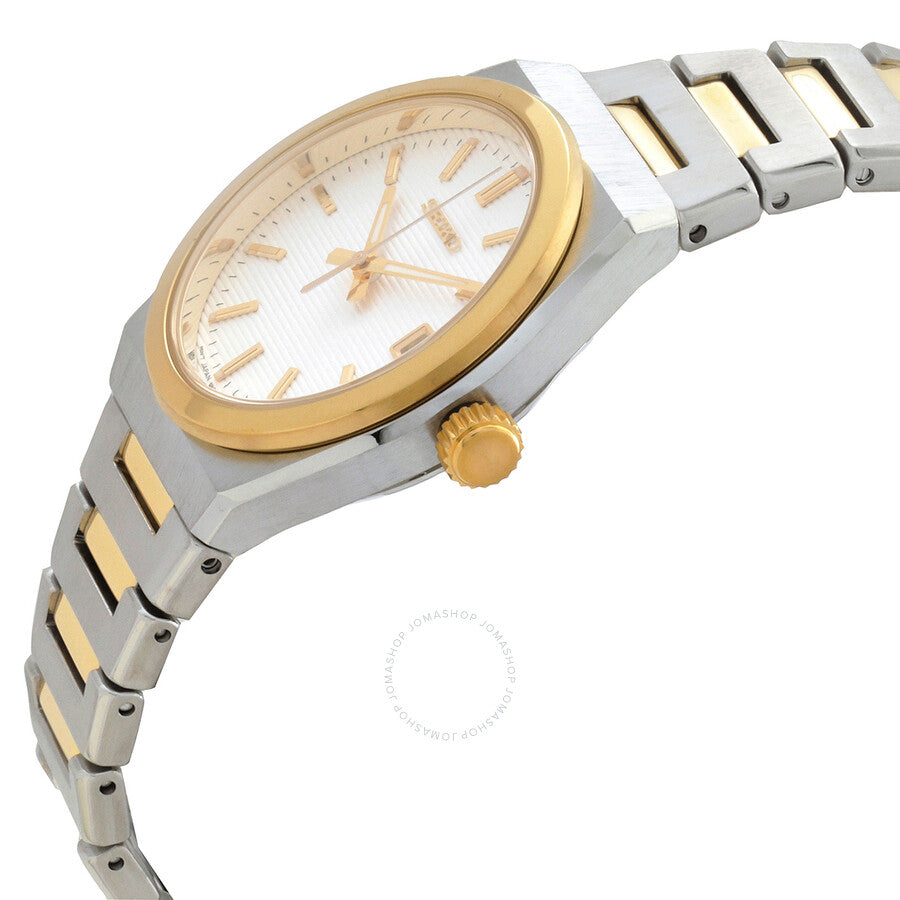 Seiko Classic Quartz White Dial Two-Tone Ladies Watch SUR578P1 - Dawson Watches #2