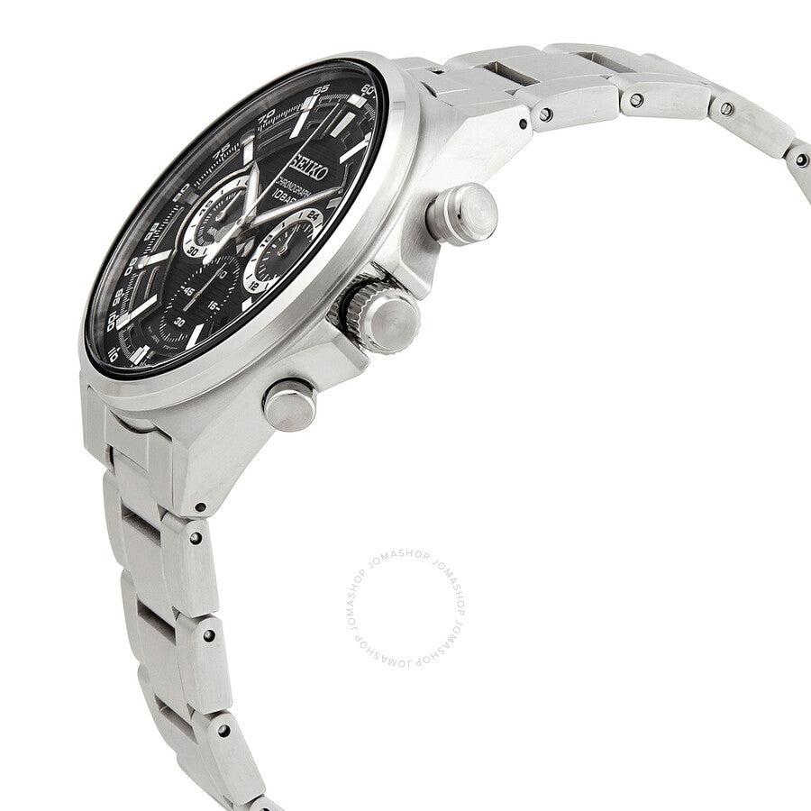 Seiko Essentials Chronograph Quartz Black Dial Men's Watch SSB397P1 - Dawson Watches #2