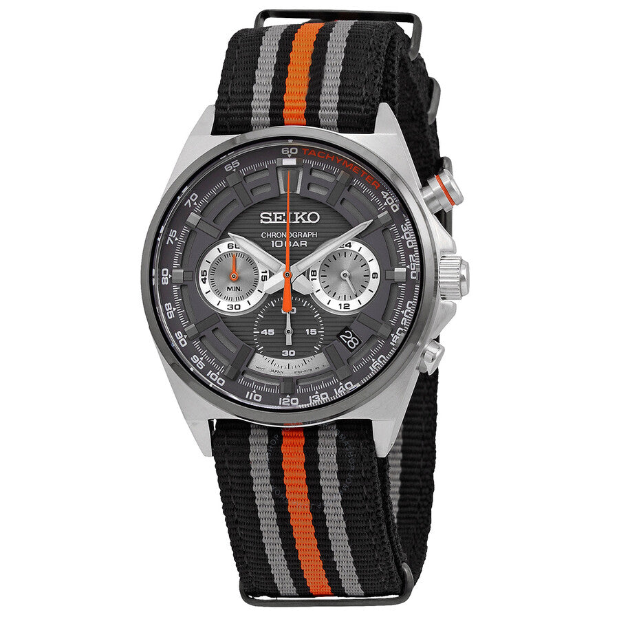 Seiko Core Chronograph Quartz Grey Dial Men's Watch SSB403P1 - Dawson Watches