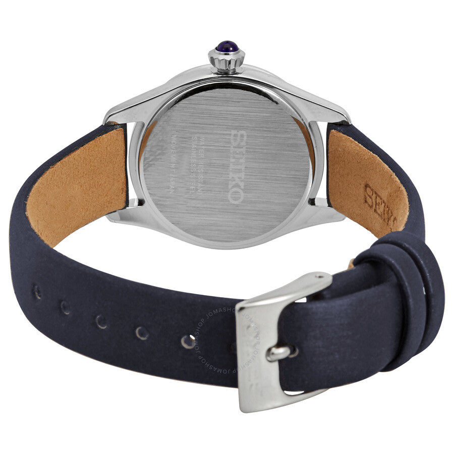 Seiko Core Quartz Crystal Silver Dial Ladies Watch SUR385P2