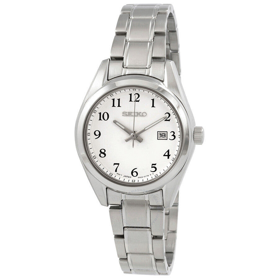 Seiko Core Quartz White Dial Ladies Watch SUR465P1 - Dawson Watches
