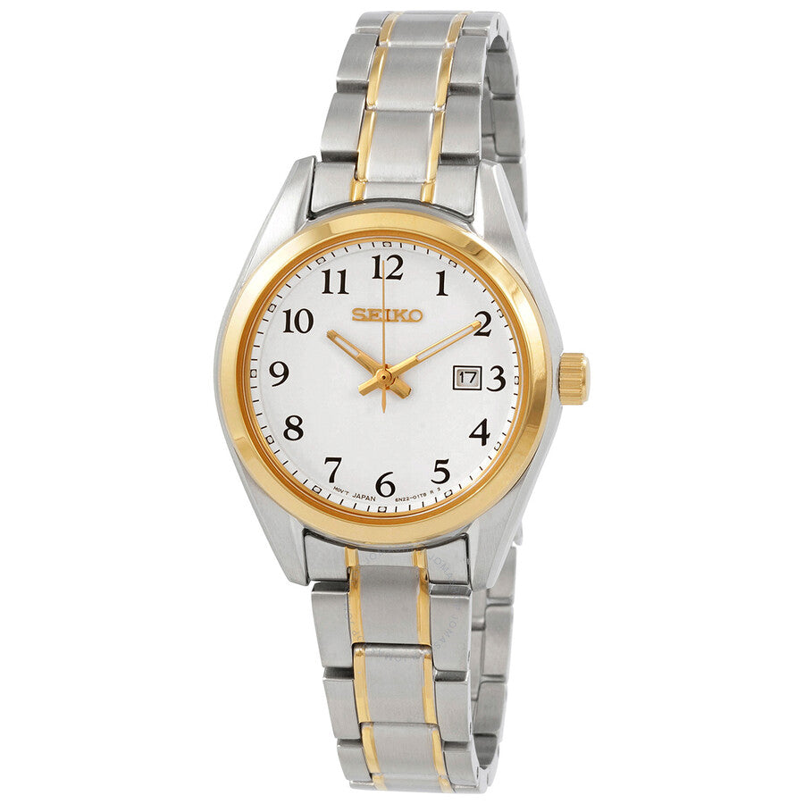 Seiko Core Quartz White Dial Ladies Watch SUR466P1 - Dawson Watches