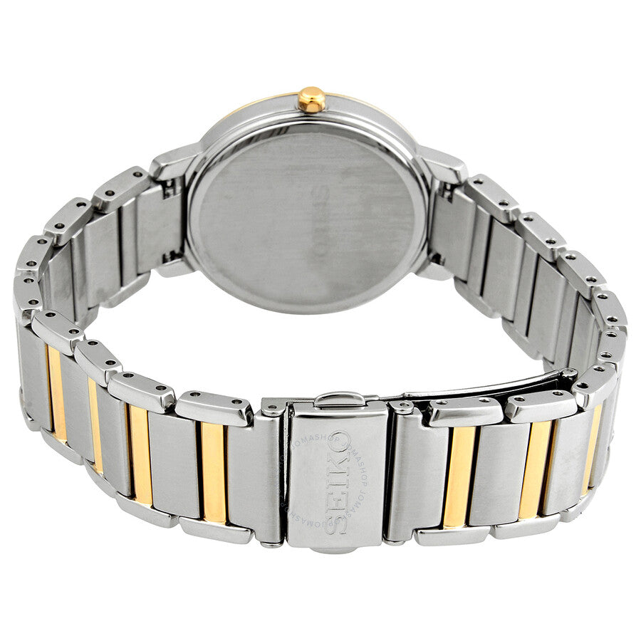 Seiko Crystal Silver Gold Dial Ladies Watch SUP454P1 - Dawson Watches #3