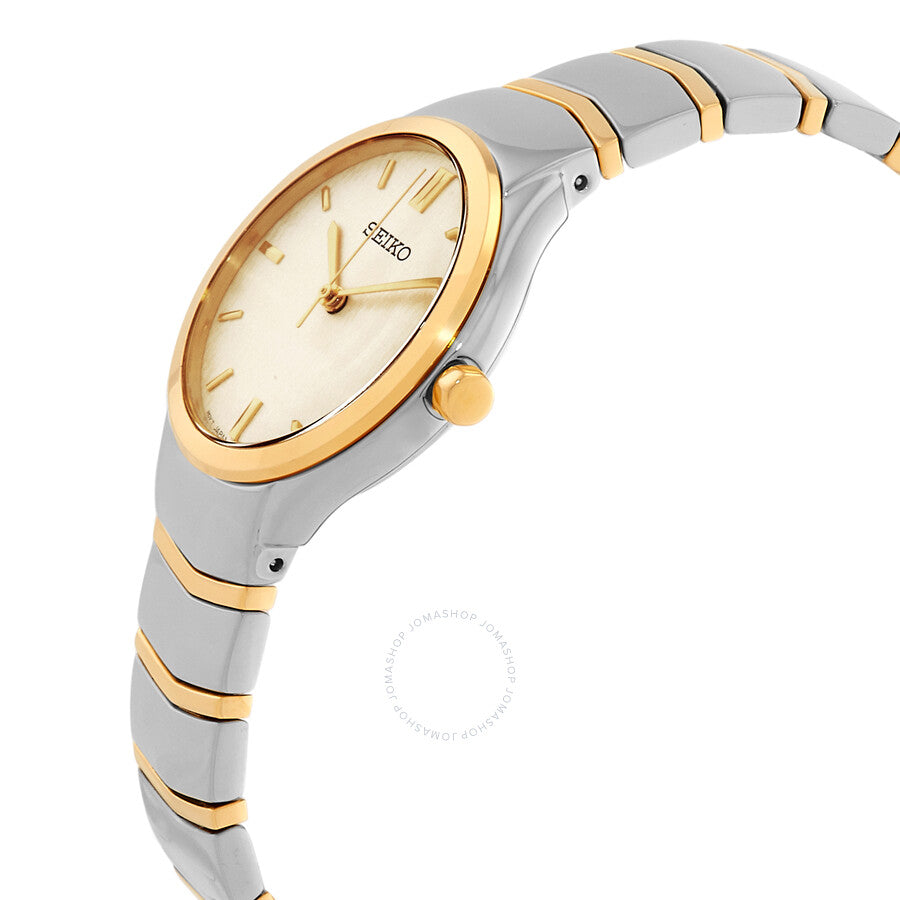 Seiko Discover More Quartz Champagne Dial Ladies Watch SUR550P1 - Dawson Watches #2