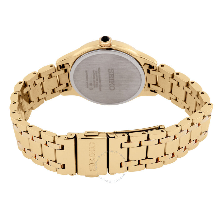 Seiko Discover More Quartz Diamond Gold Dial Ladies Watch SRZ552P1 - Dawson Watches #3