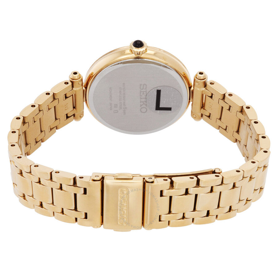 Seiko Discover More Quartz Gold Dial Ladies Watch SRZ554P1 - Dawson Watches #3
