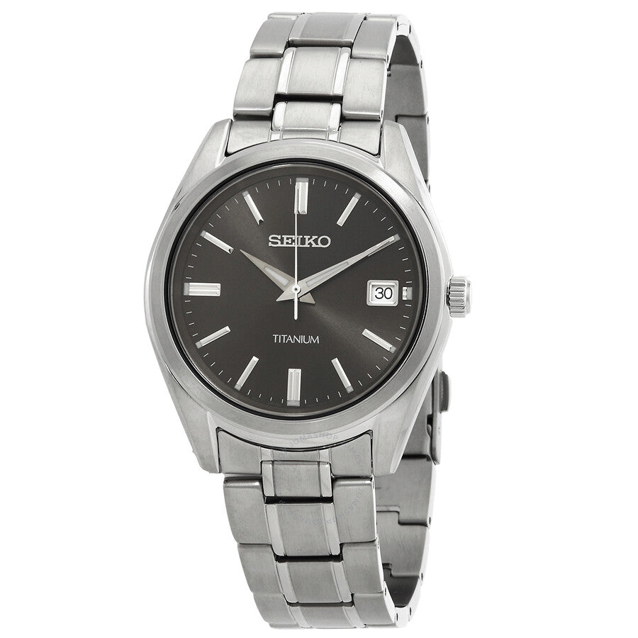 Seiko Essentials Quartz Black Dial Men's Watch SUR375P1 - Dawson Watches