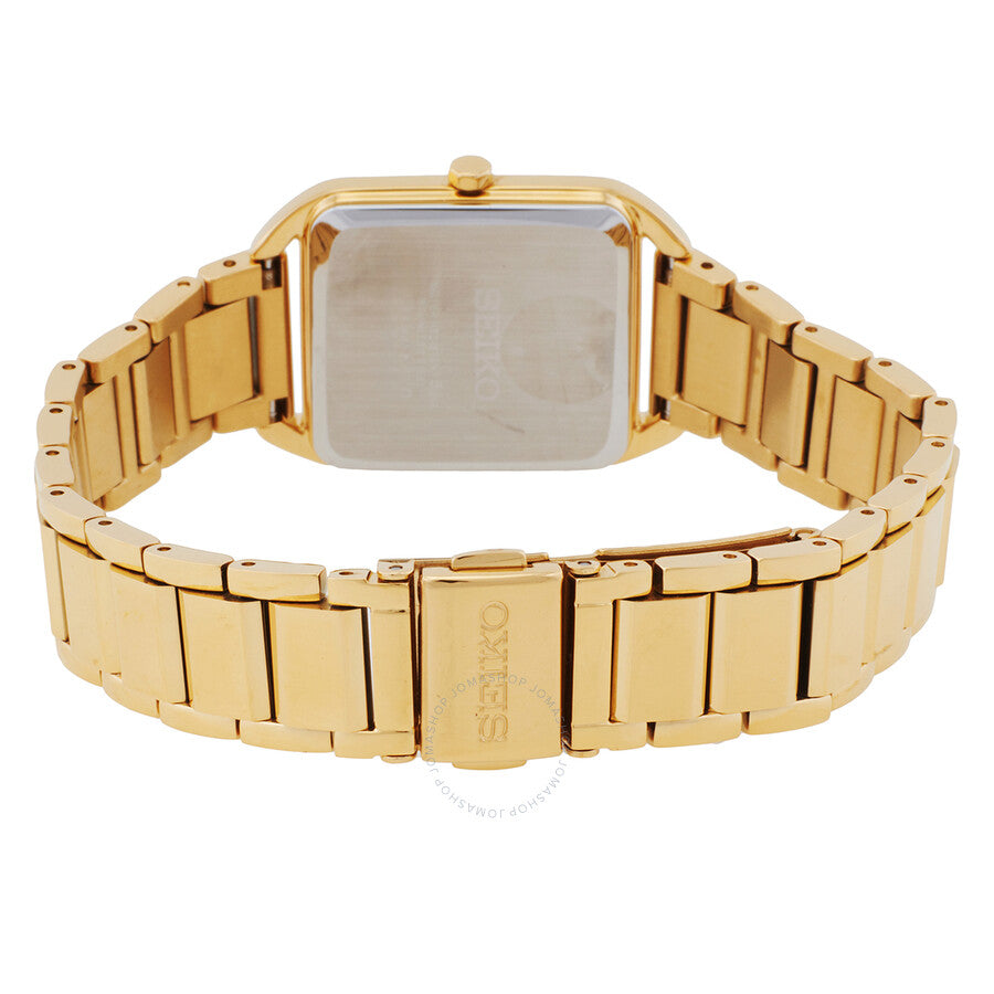 Seiko Essentials Quartz Gold Dial Ladies Watch SWR078 - Dawson Watches #3