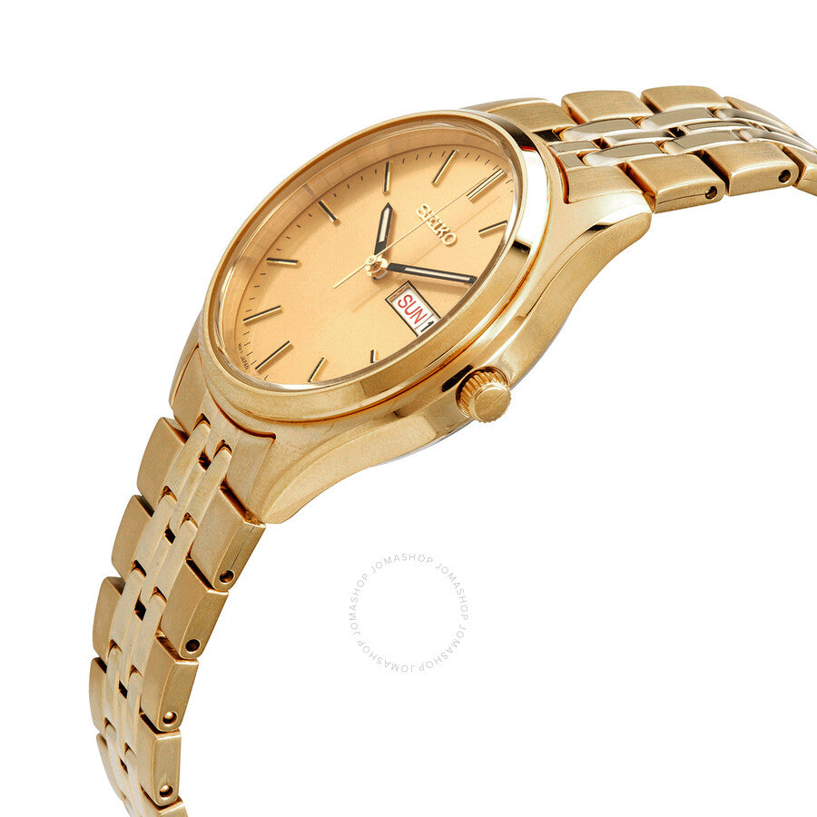 Seiko Essentials Quartz Gold Dial Men's Watch SUR434 - Dawson Watches #2