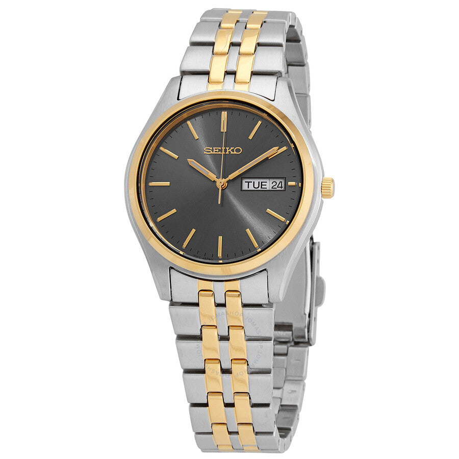 Seiko Essentials Quartz Gray Dial Men's Watch SUR432 - Dawson Watches