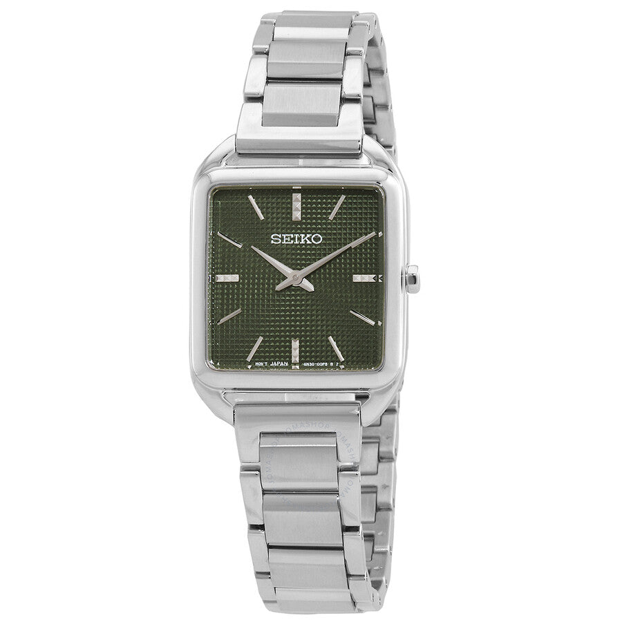 Seiko Essentials Quartz Green Dial Ladies Watch SWR075P1 - Dawson Watches