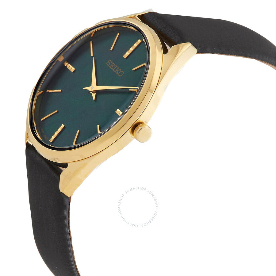 Seiko Essentials Quartz Green Mother of Pearl Dial Ladies Watch SWR080P1 - Dawson Watches #2