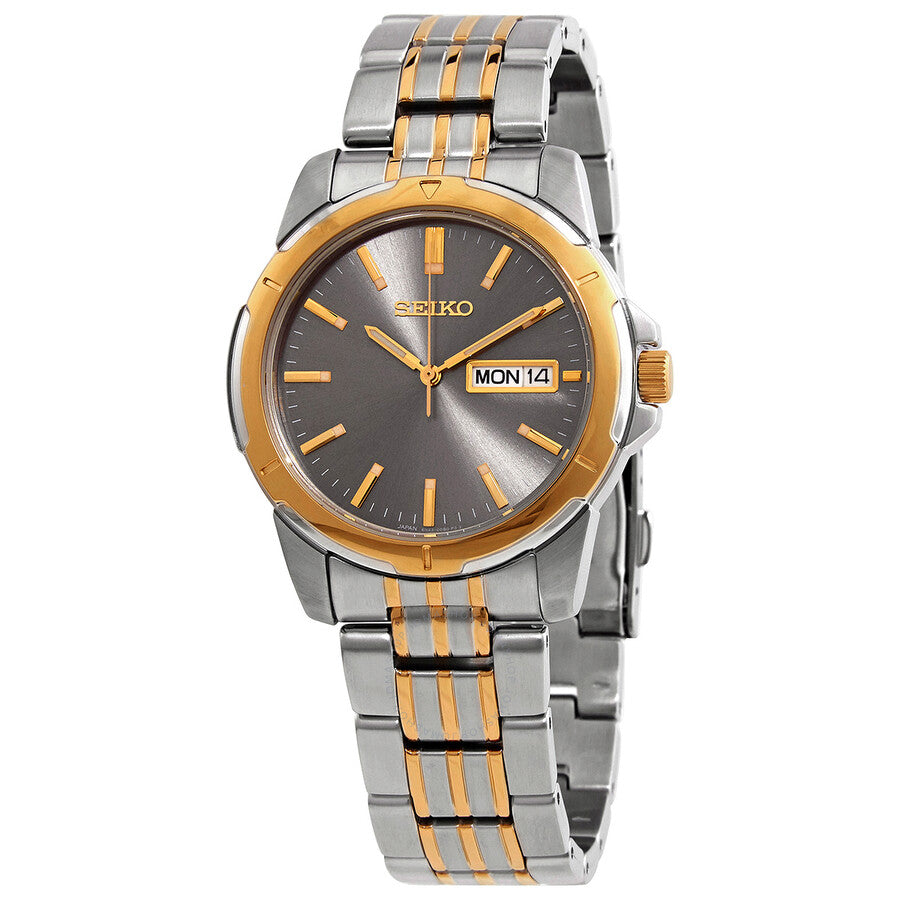 Seiko Essentials Quartz Grey Dial Men's Watch SUR356 - Dawson Watches
