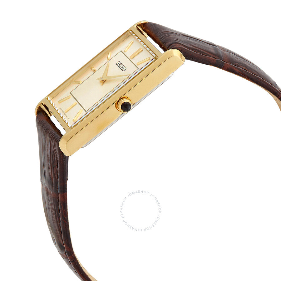 Seiko Essentials Quartz Light Champagne Dial Men's Watch SWR064 - Dawson Watches #2